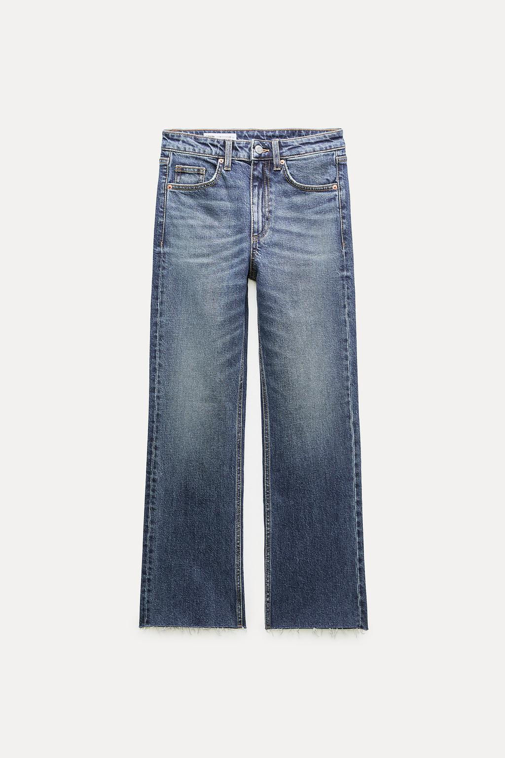 MID-RISE FLARED CROPPED TRF JEANS - Zara фото 2