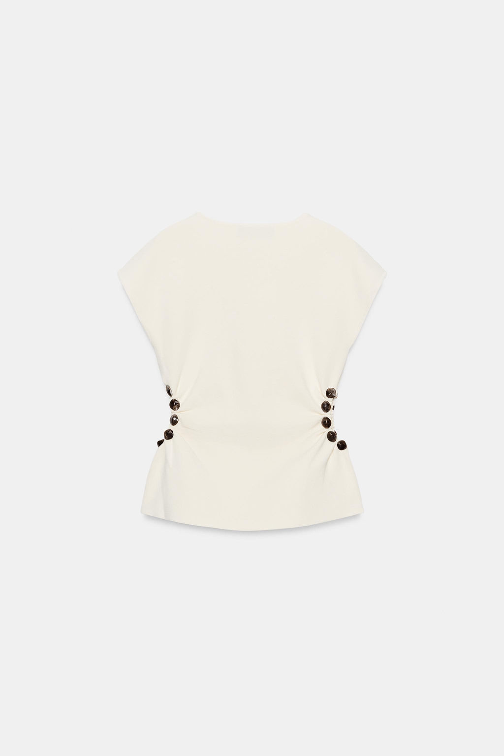 TOP PUNTO CUT OUT BOLAS / Crudo - Zara фото 7