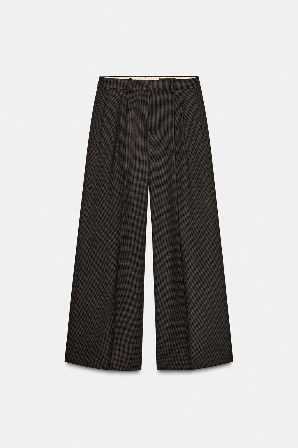 PANTAL?N PINZAS WIDE LEG ZW COLLECTION / Marr?n-Azul - Zara фото 4