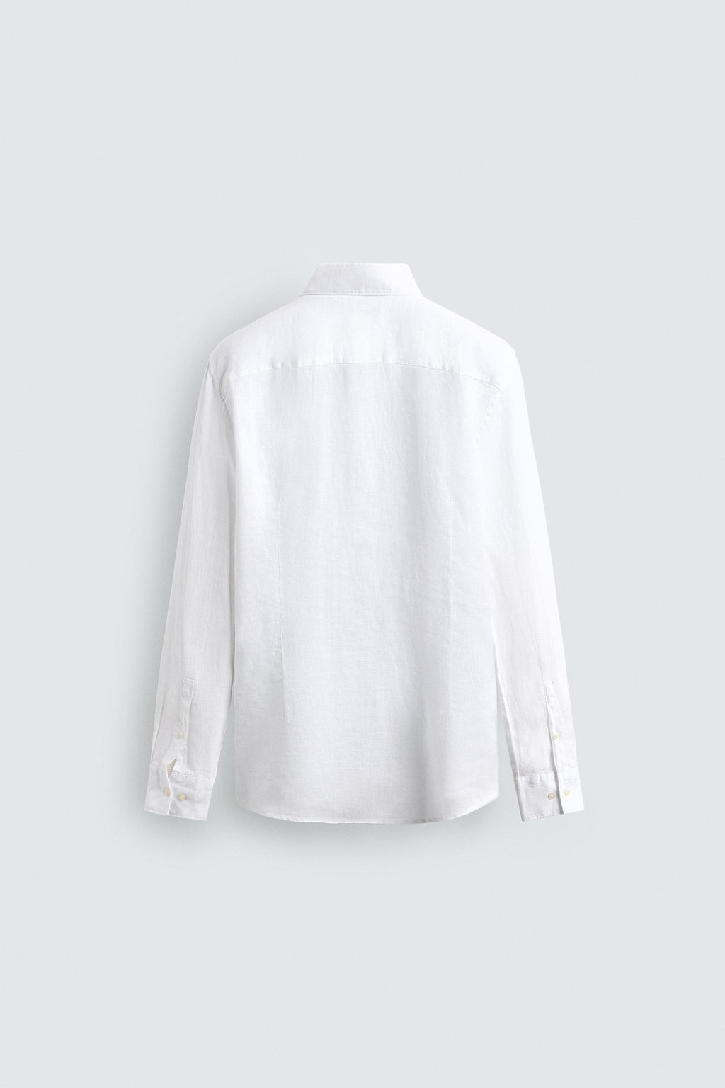 CAMISA REGULAR FIT 100% LINO / Blanco - Zara фото 7