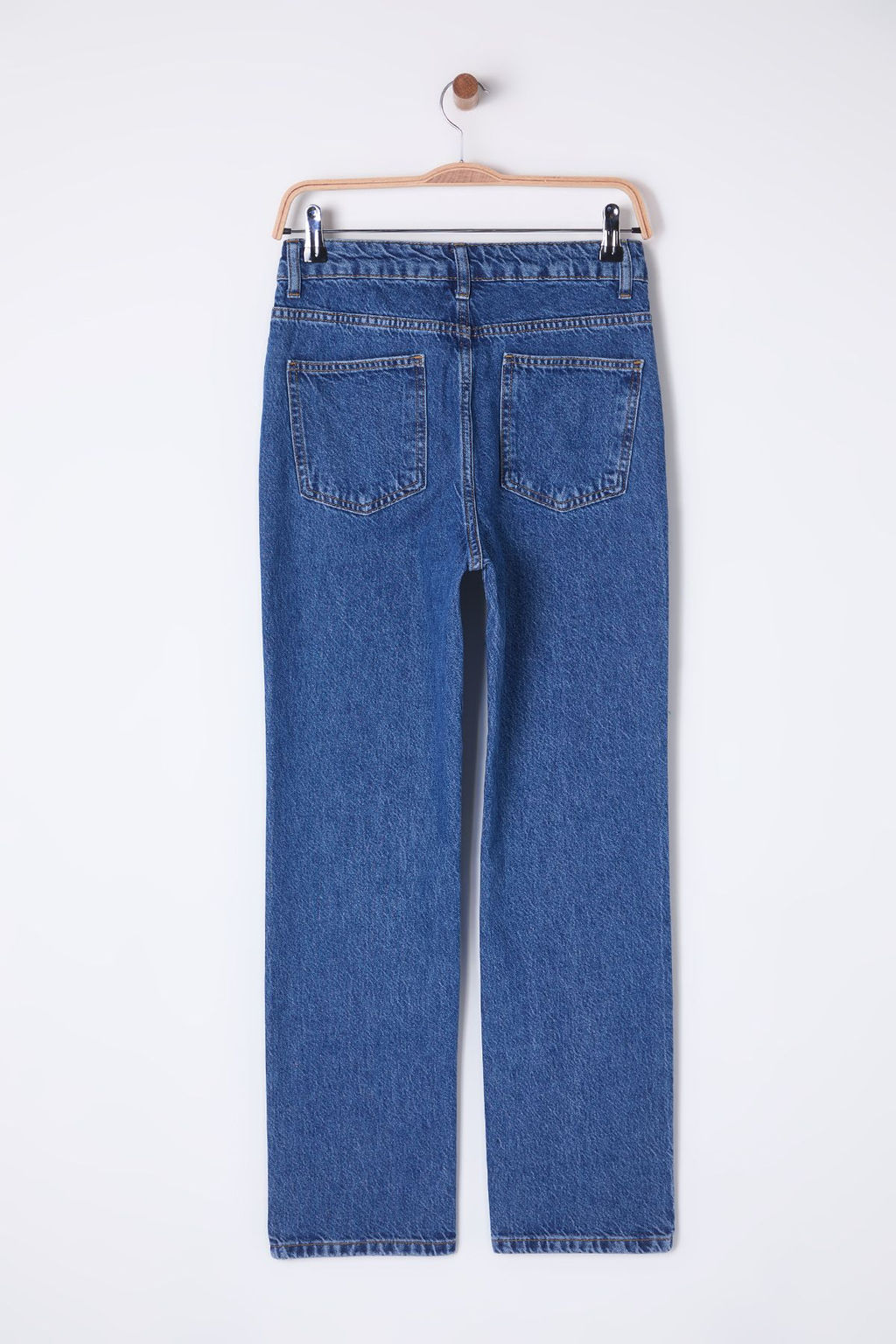 Ac?k Mavi Normal Bel Duz Kesim Straight Jeans TWOSS25JE00074 - Trendyolmilla фото 13