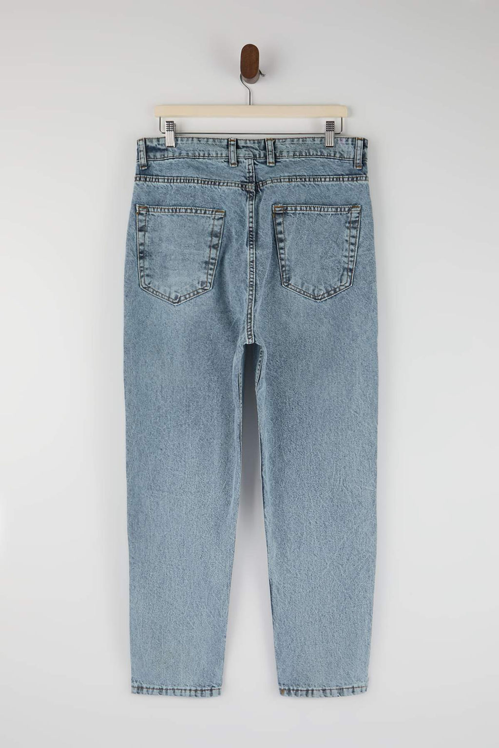 Ac?k Mavi Boyfriend/ Rahat Kal?p Kot Pantolon Jeans TMNAW25JE00020