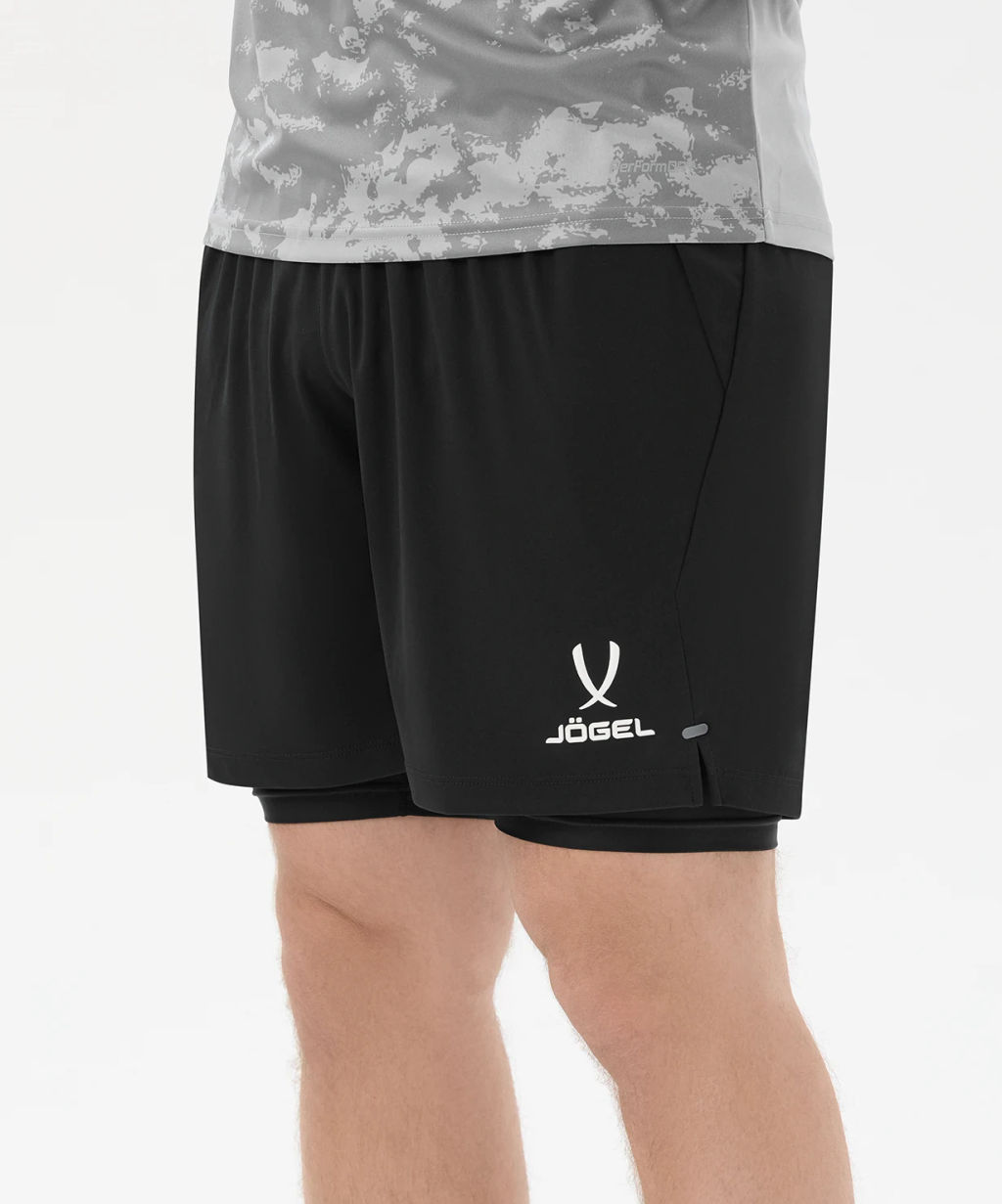 Шорты вратарские с защитой JOGEL ScalePad Goalkeeper Shorts, черный  фото 7