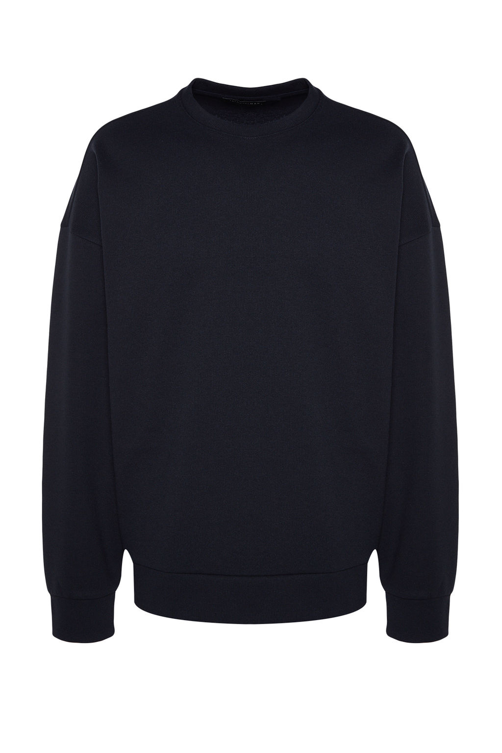 TRENDYOL MAN Lacivert Bisiklet Yaka Oversize/Genis Kesim Yumusak F?rcal? Selanik Sweatshirt TMNAW24SW00057 - Trendyolmilla фото 15