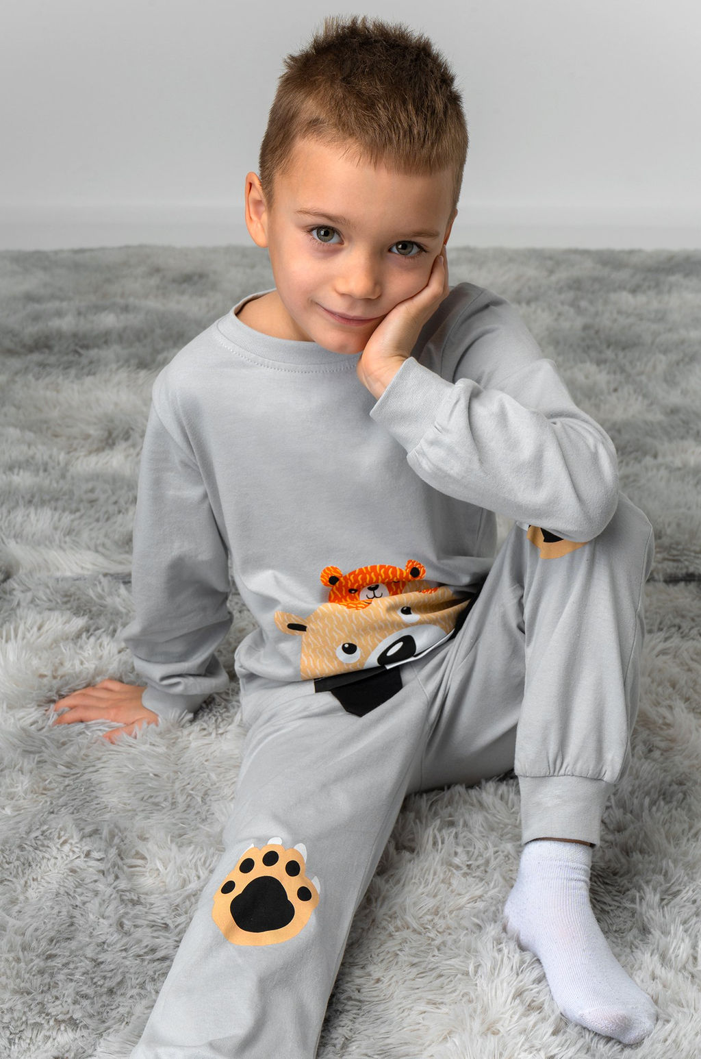 Хлопковая пижама для мальчика Bonito  фото 8