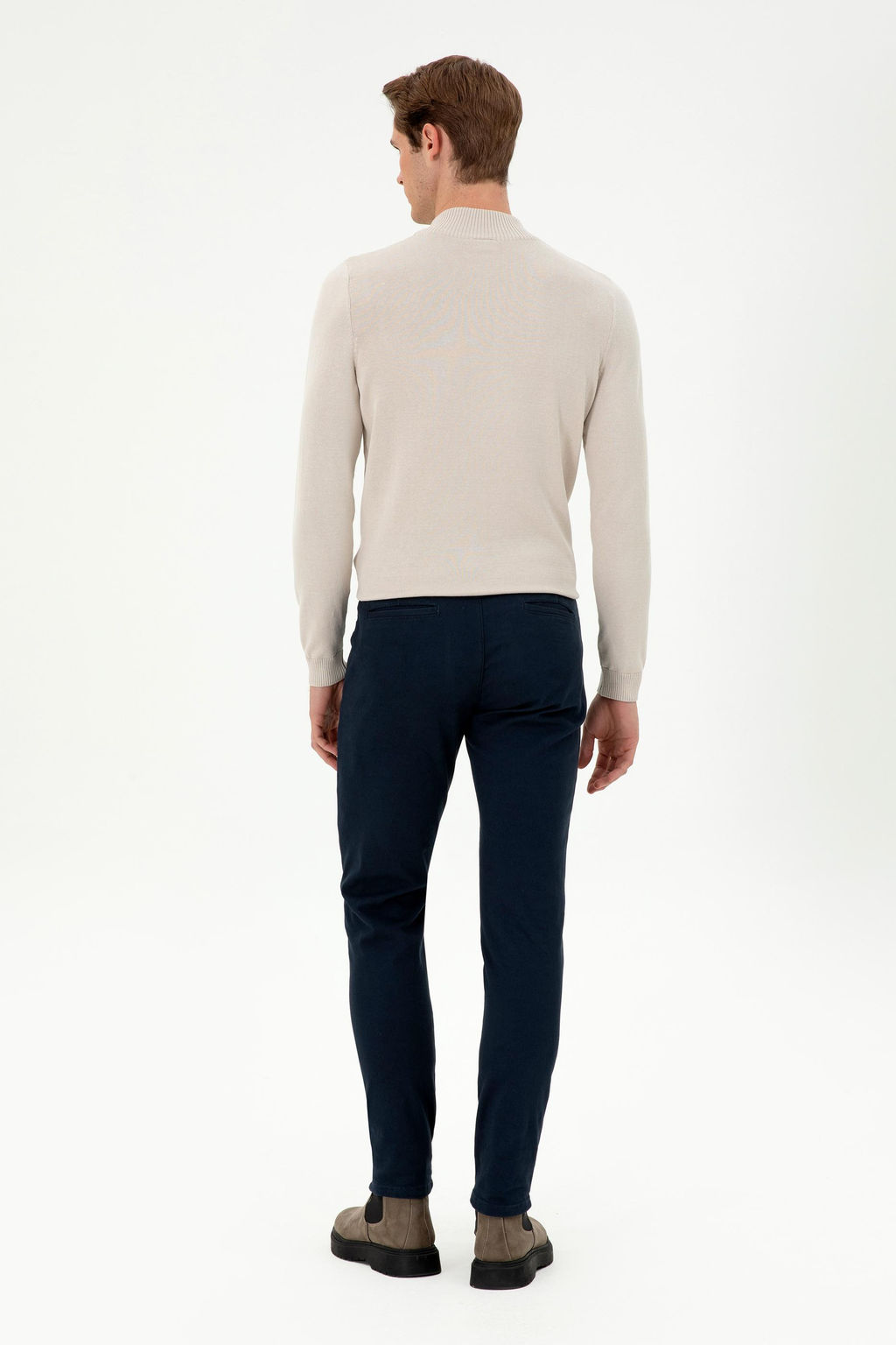 Мужские темно-синие брюки из плотной ткани - U.s. polo assn фото 4