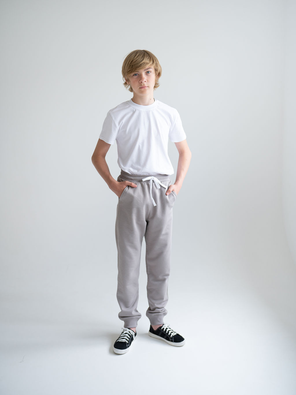 Джоггеры трикотажные 3х нитка петельный - Lesi kids фото 2