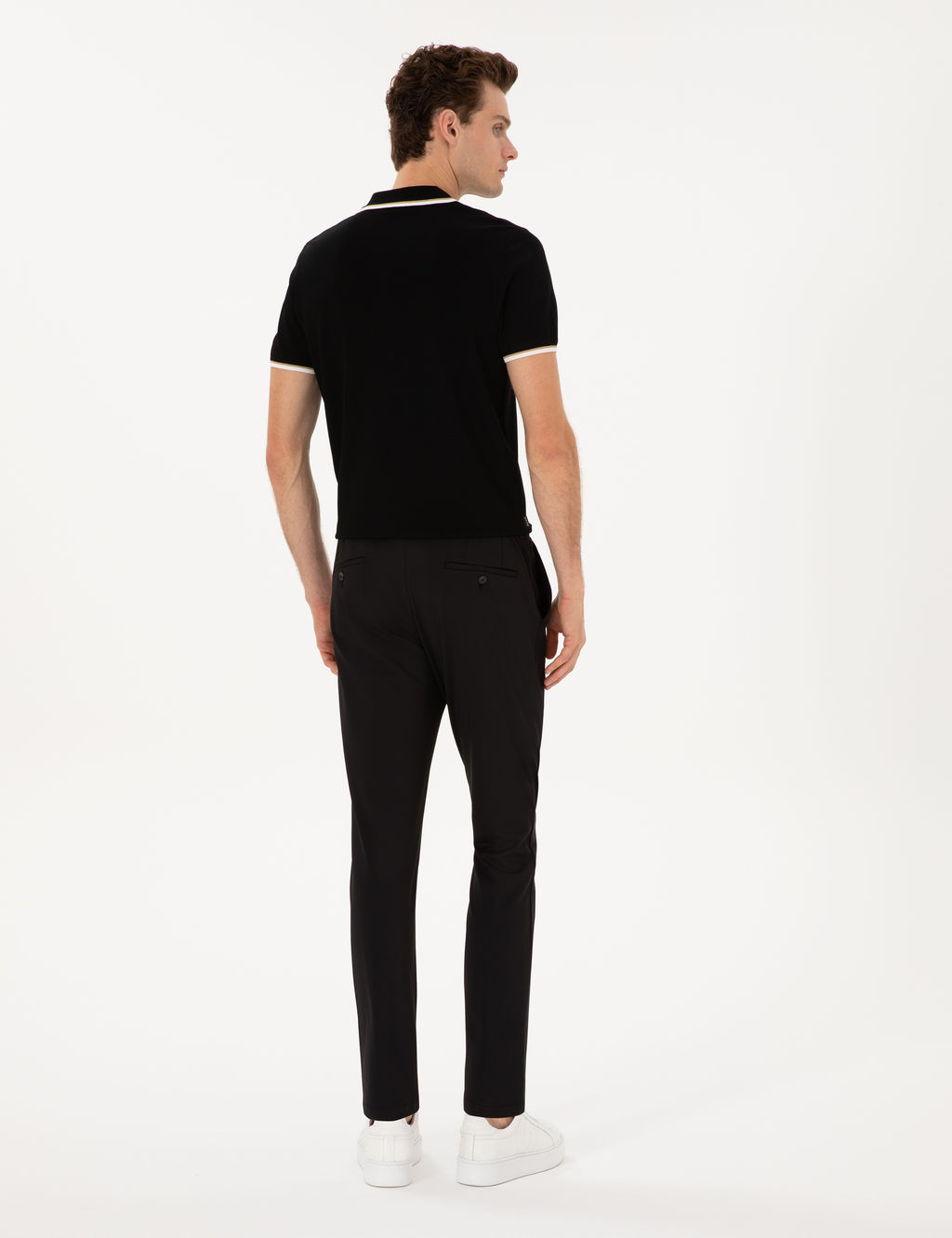 Siyah Slim Fit Klasik Jogger Pantolon