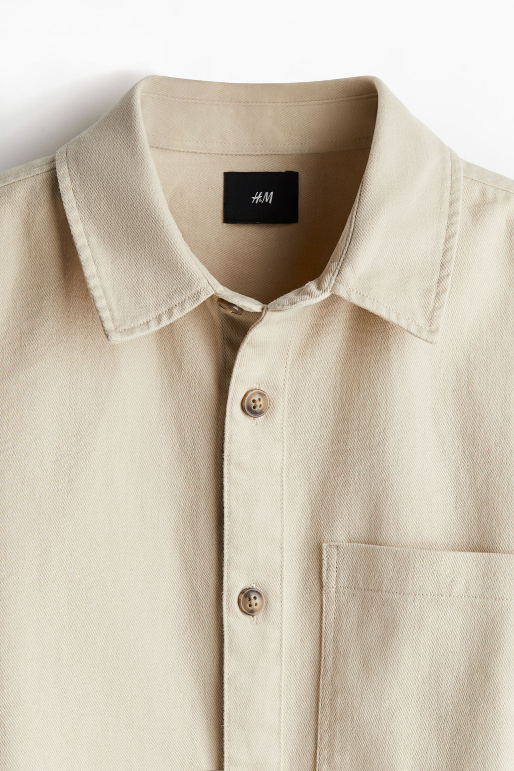 Sobrecamisa en sarga de algod?n Regular Fit - H&m фото 3