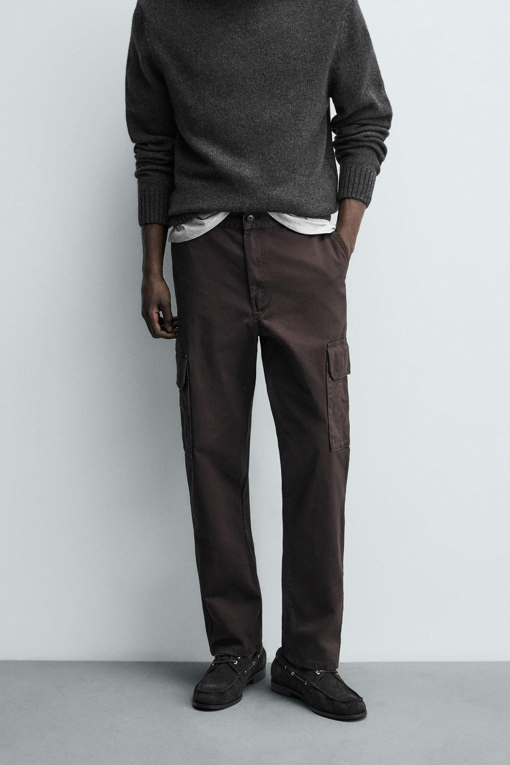 TWILL CARGO TROUSERS - Zara фото 2