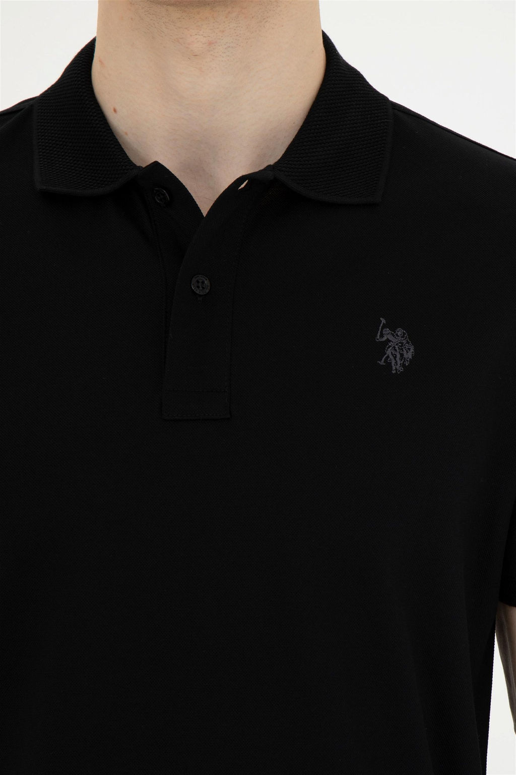 Мужская черная футболка - U.s. polo assn фото 7