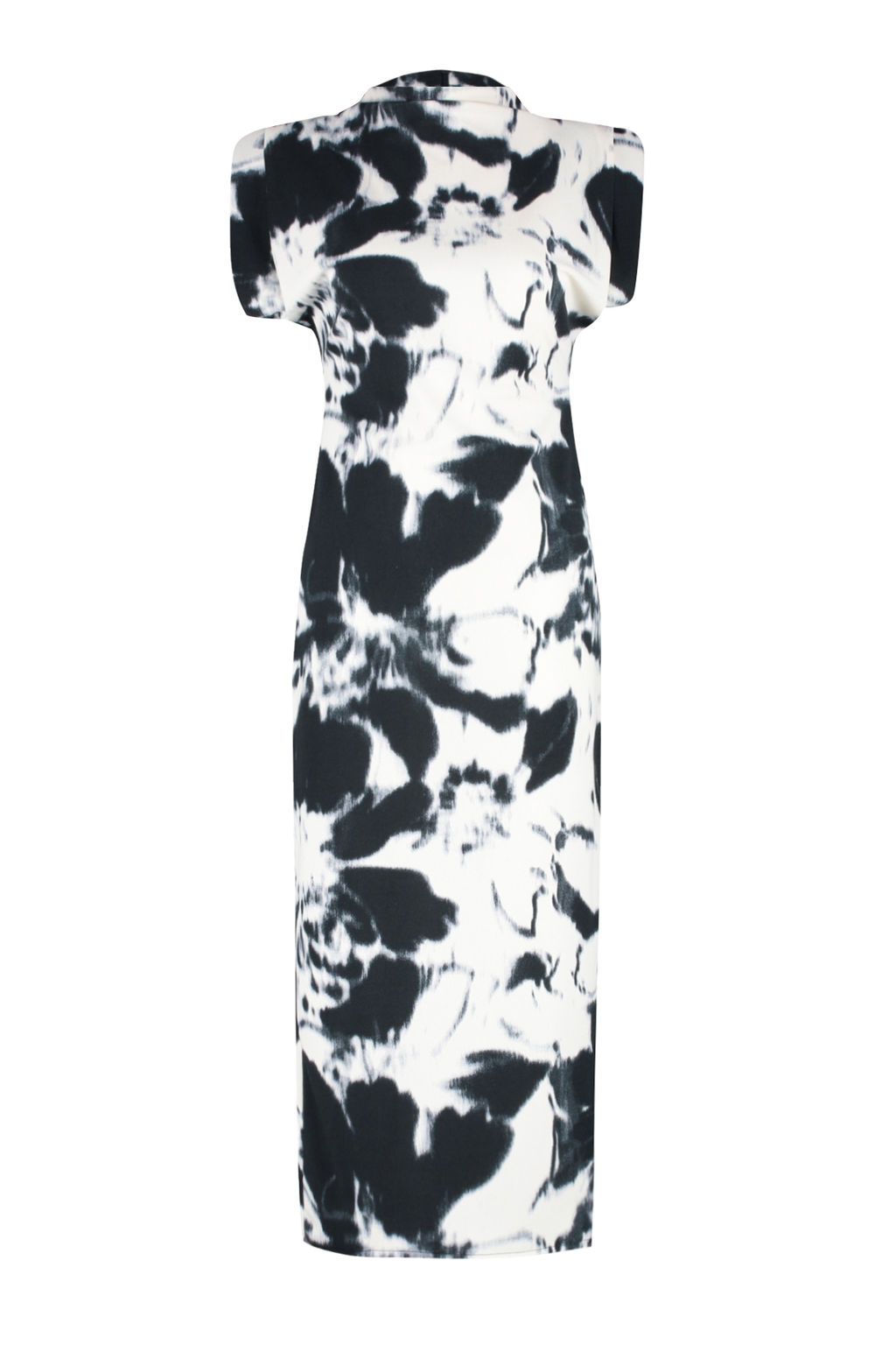 TRENDYOLMILLA Cok Renkli Cicekli Dik Yaka Vatkal? Bodycone/Vucuda Oturan Orme Maxi Kalem Elbise TWOSS24EL00841  фото 8