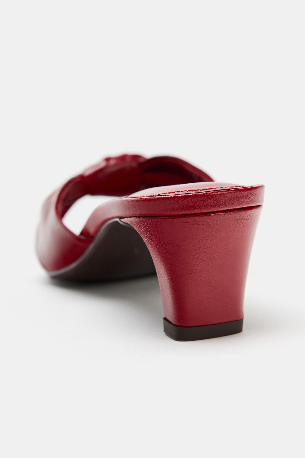 SANDALIA PIEL NUDO / Rojo - Zara фото 6