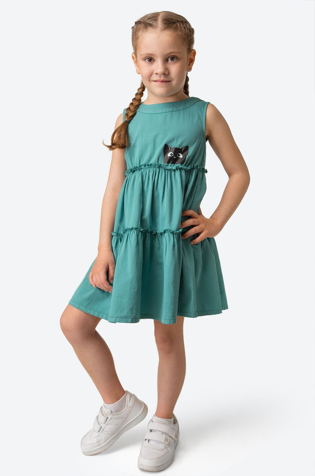 Летний сарафан из сатина для девочки Bonito  фото 21