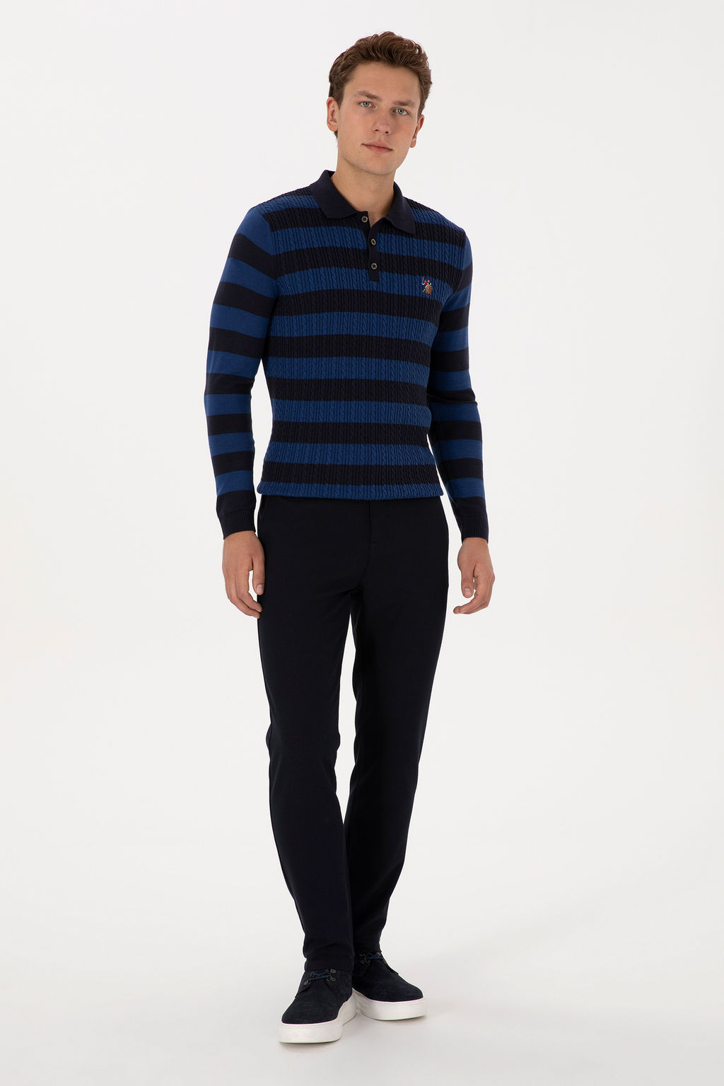 Erkek Lacivert Jogger Fit Kanvas / Chino Pantolon - U.s. polo assn фото 7