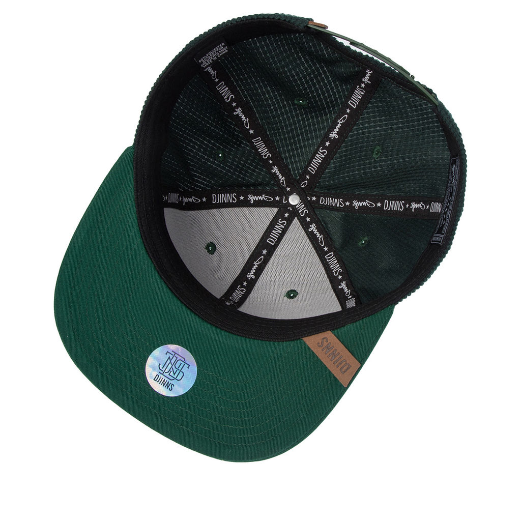Бейсболка DJINNS арт. 6P SB Waffle Cord (темно-зеленый)