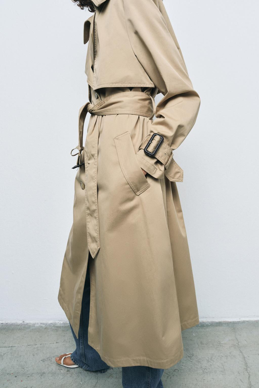 WATER-REPELLENT TRENCH COAT, ZW COLLECTION - Zara фото 4