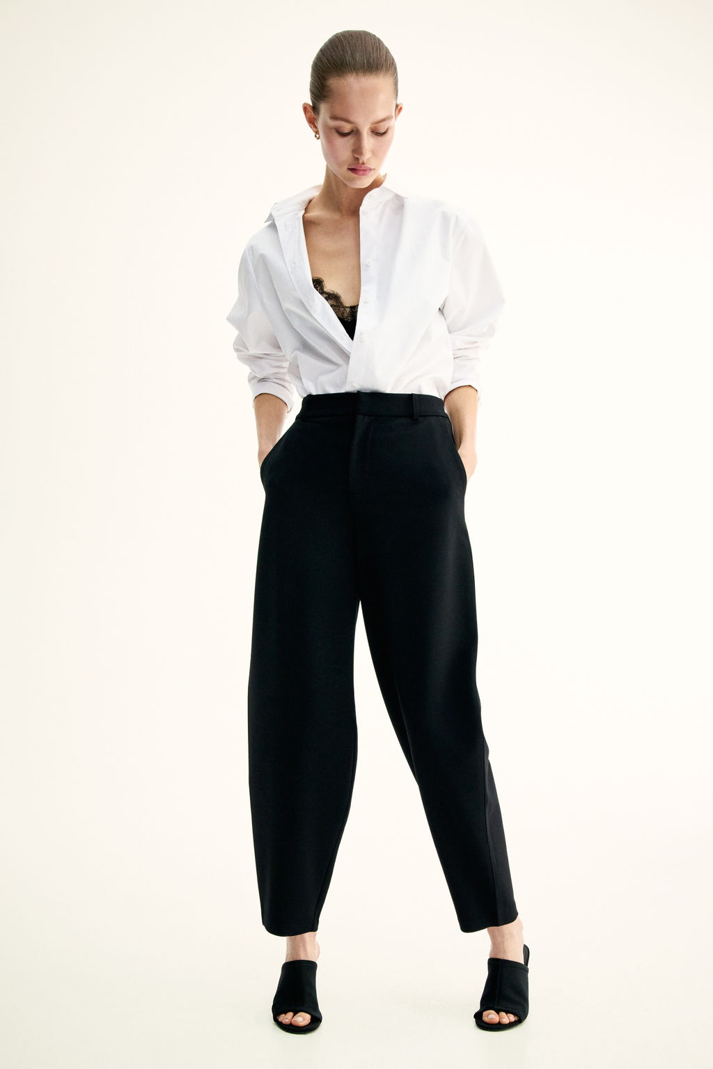 Pantal?n de punto con perneras barrel - H&m фото 4