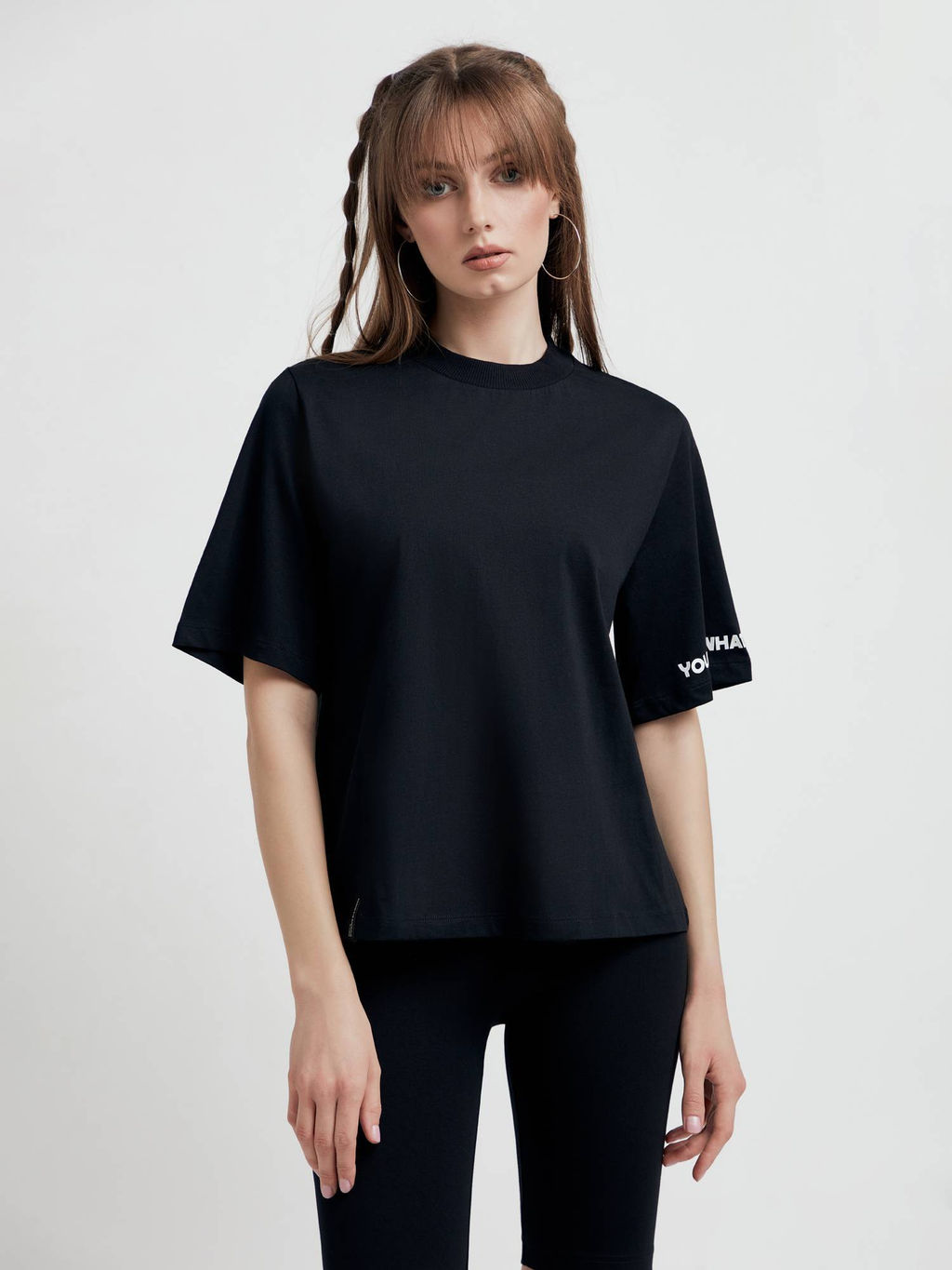 CONTE Oversize-футболка из хлопка Believe LD 1658 black