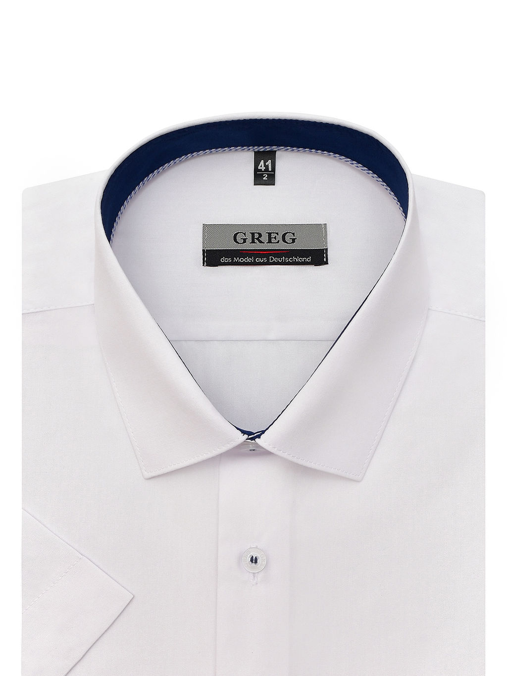 Сорочка мужская короткий рукав GREG 100/209/WH/Z/13p  фото 2
