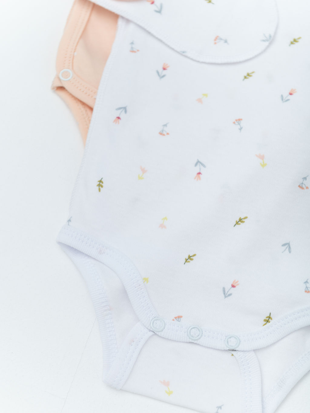 Комплект 2 предмета боди, бел/персик - Lesi kids фото 7