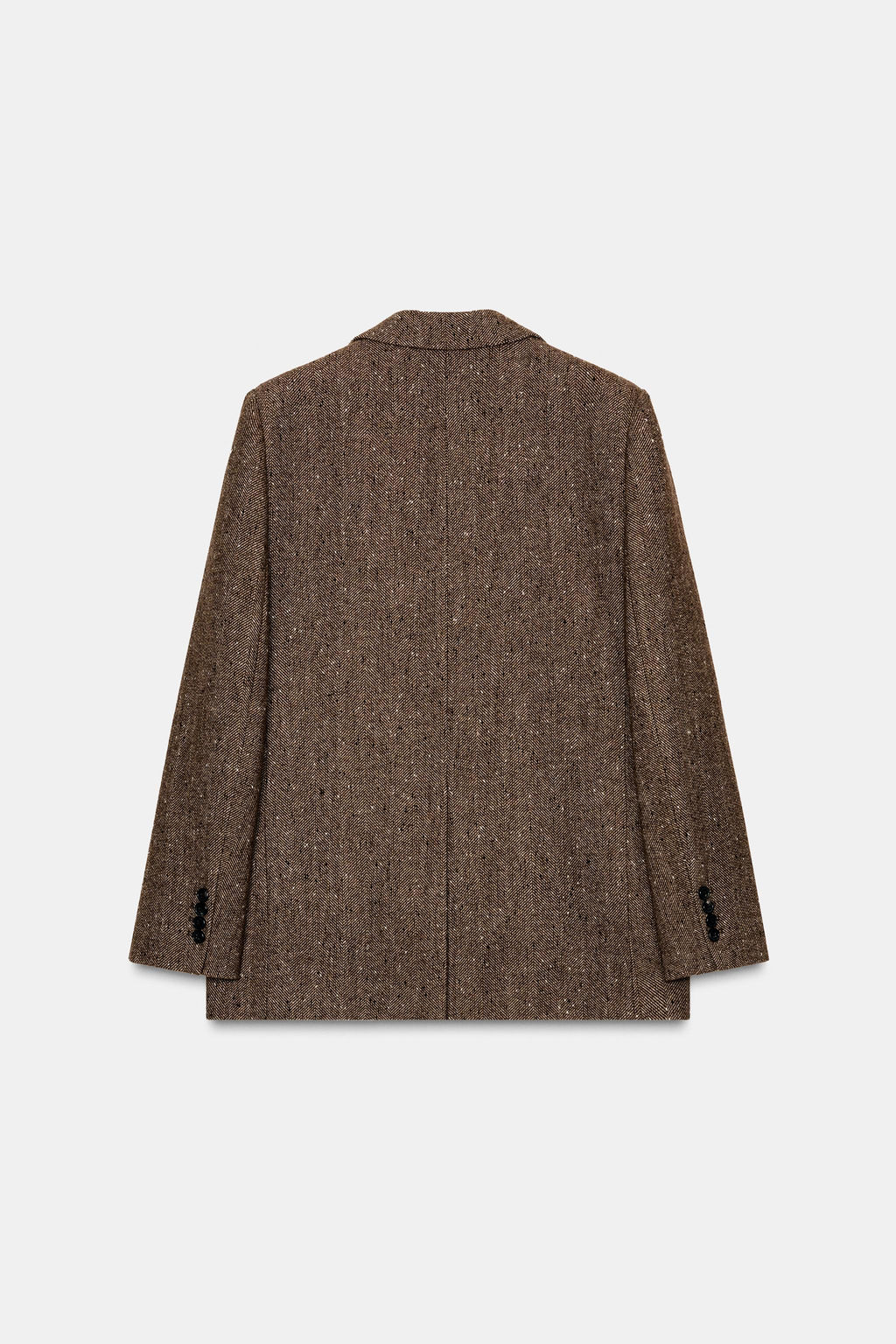 HERRINGBONE WOOL BLEND BLAZER ZW COLLECTION - Zara фото 5