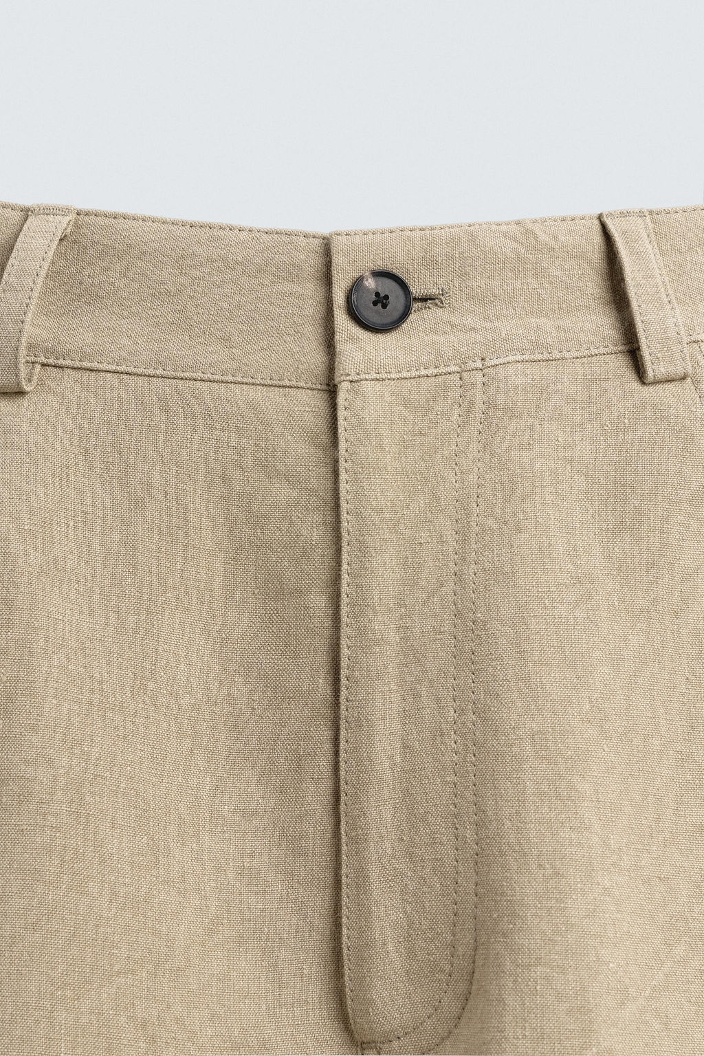 PANTAL?N BALLON FIT 100% LINO LIMITED EDITION / Tostado - Zara фото 9