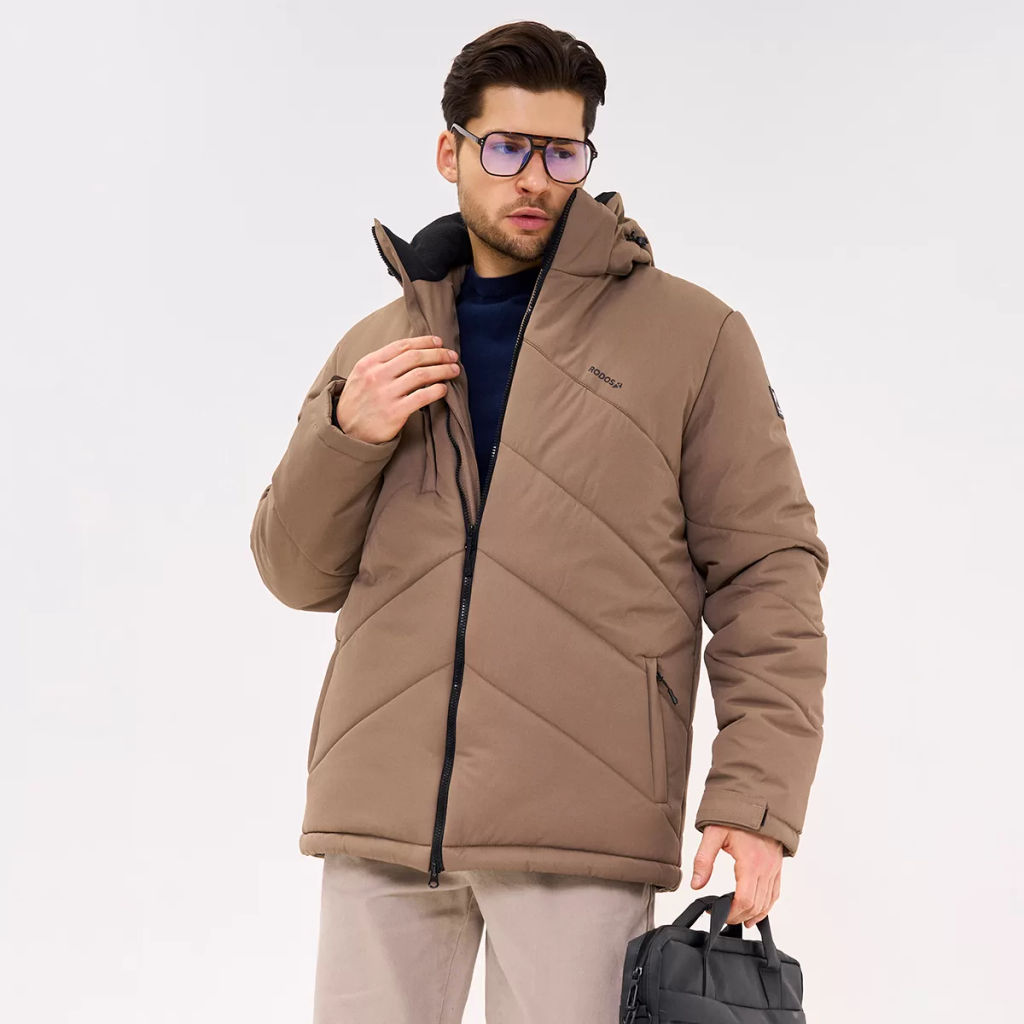 RODOS Куртка зимняя мужская мембрана М-318 Какао