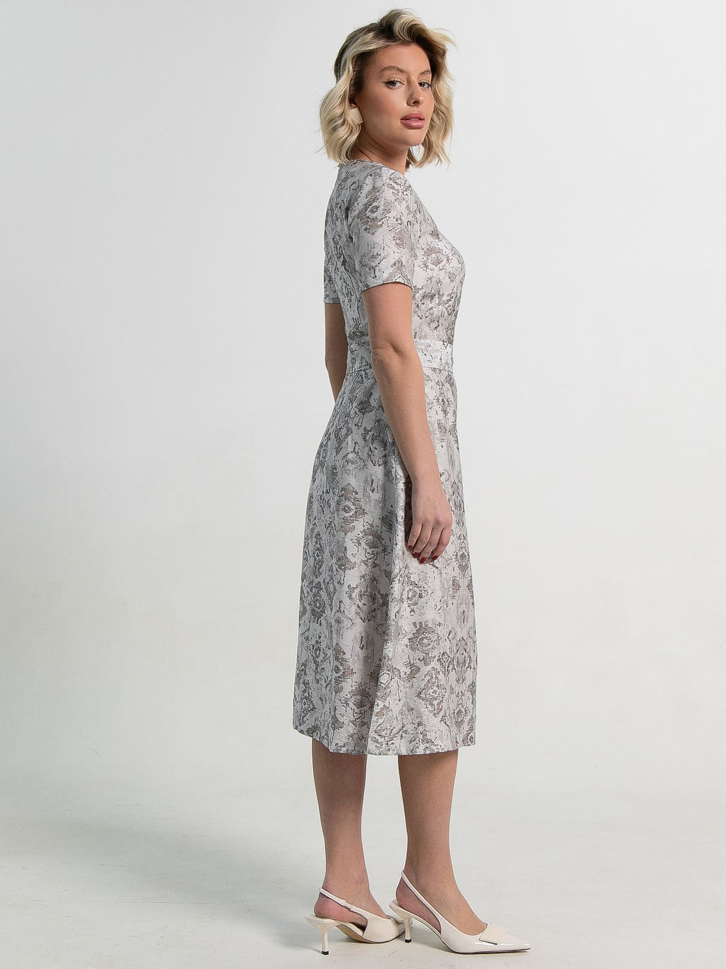Платье Парижанка (серое) П15116-10М - Lt collection фото 3