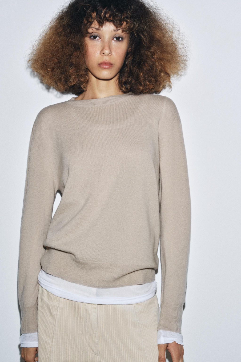 100% EXTRA-SOFT WOOL JUMPER WITH LONG SLEEVES - Zara фото 2