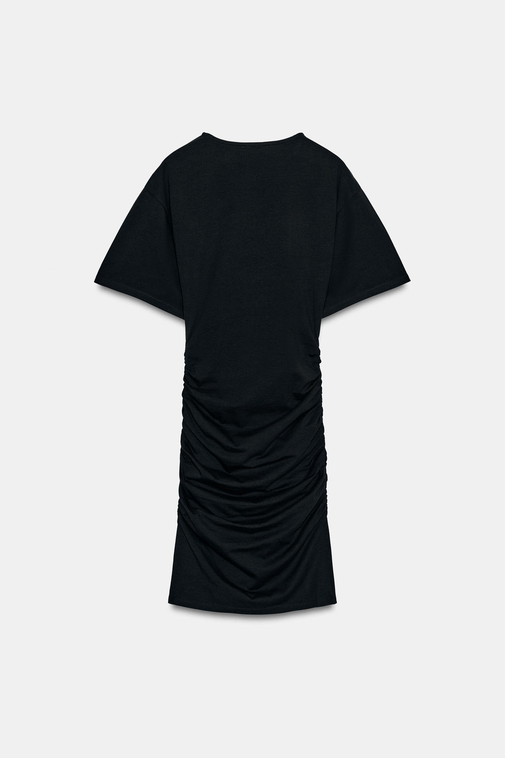 VESTIDO CORTO FRUNCES / Negro - Zara фото 6