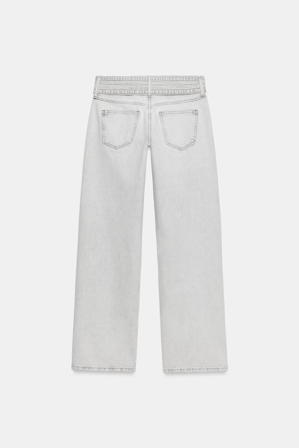 JEANS Z1975 STRAIGHT TIRO BAJO CINTUR?N / Gris claro - Zara фото 9