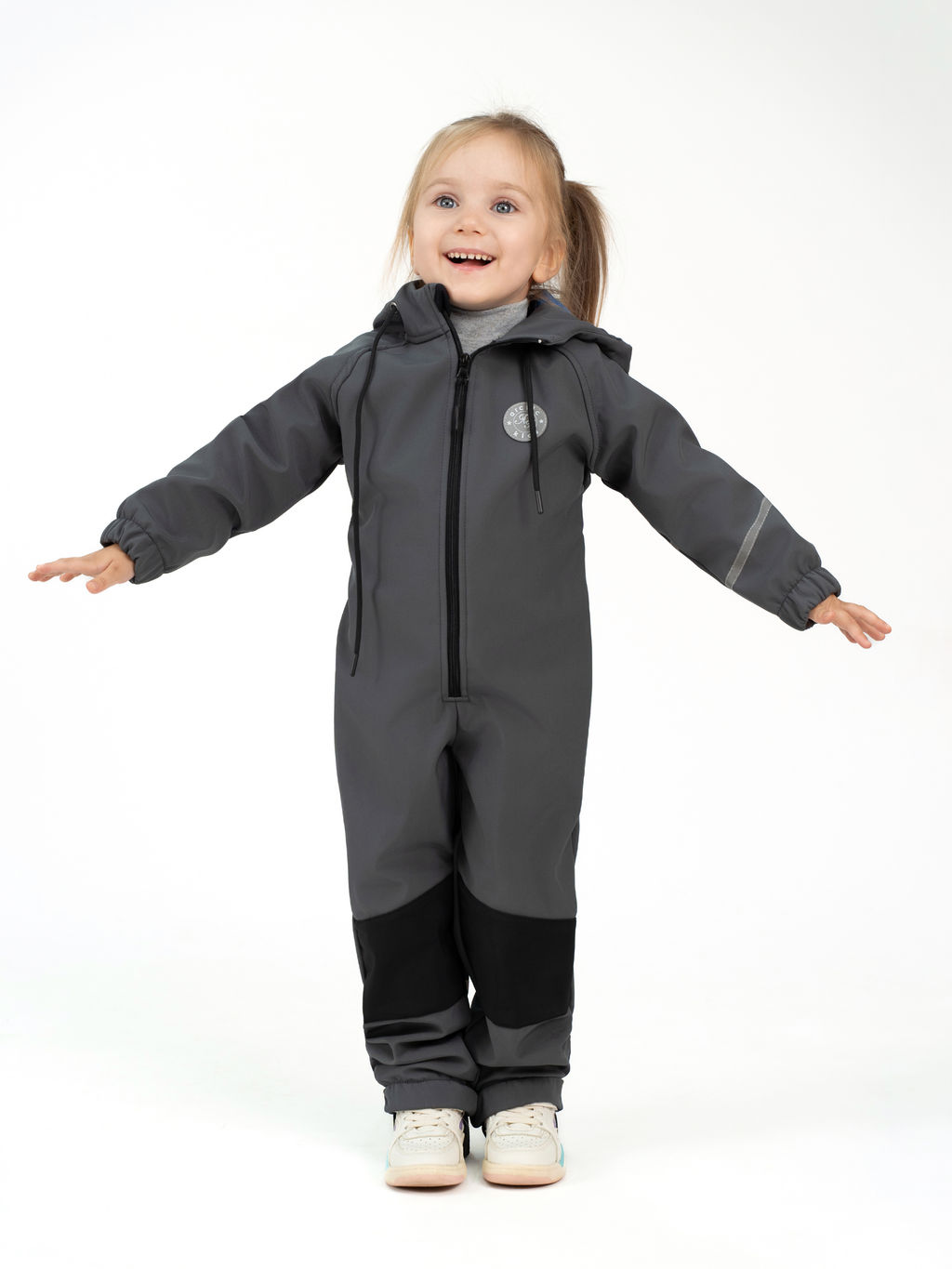 Комбинезон демисезонный серый