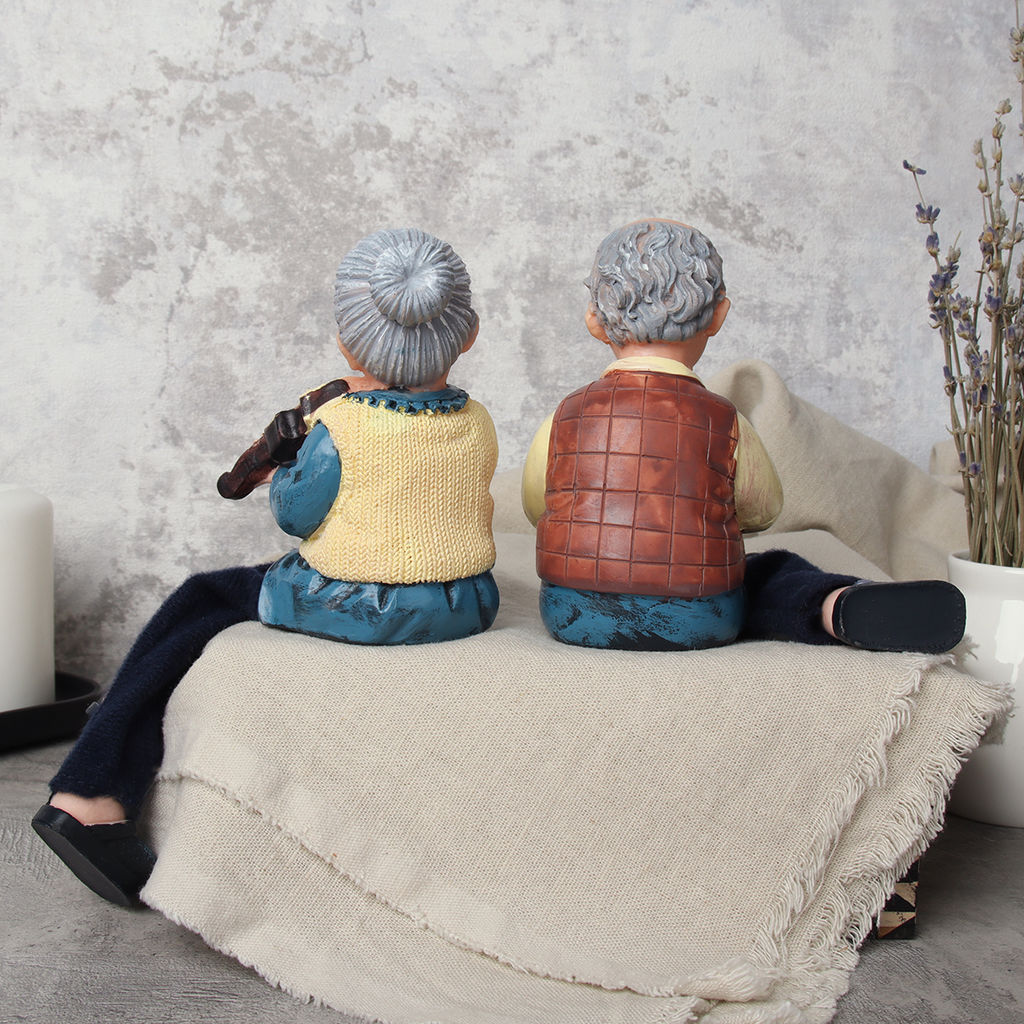 Цена за 2 шт. Фигурка Бабушка, Дедушка висячие ножки 18 см / YH0367 /уп 96/ - Галеонтрейд фото 5