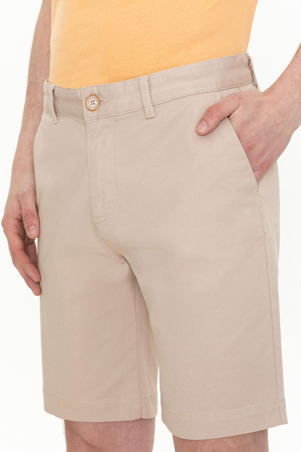 U. S. Polo Assn Мужские бежевые тканые шорты - U.s. polo assn фото 7