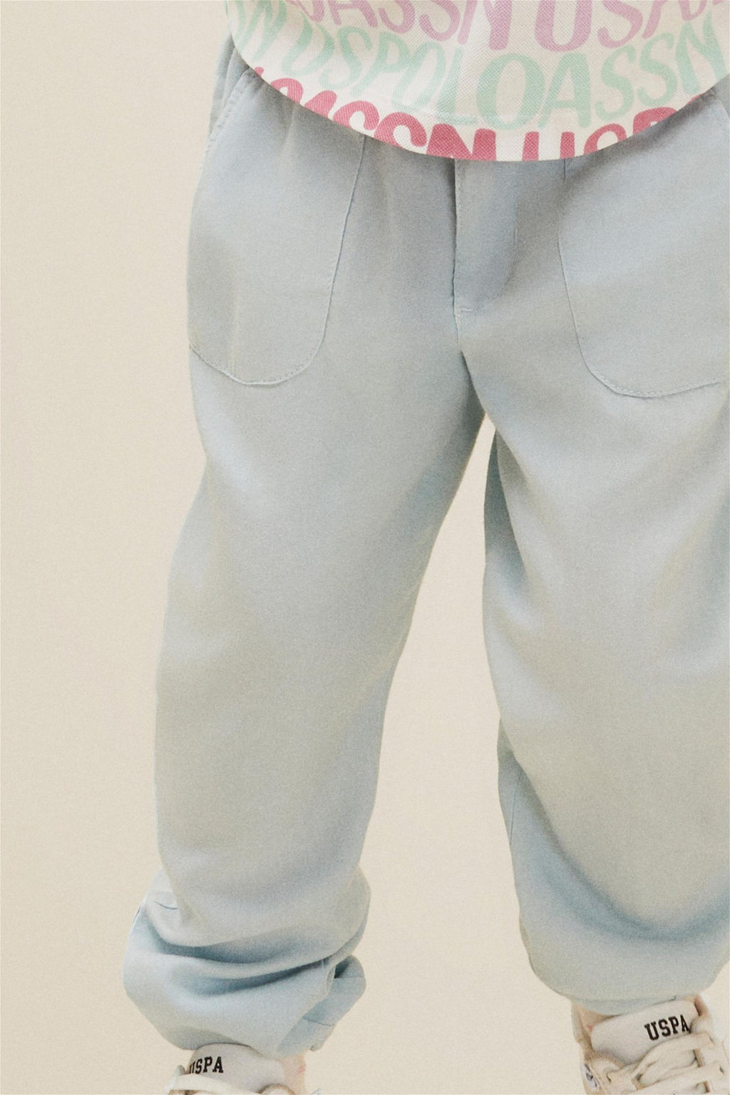 U. S. Polo Assn Брюки из парусины водно-зеленого цвета для девочек - U.s. polo assn фото 3