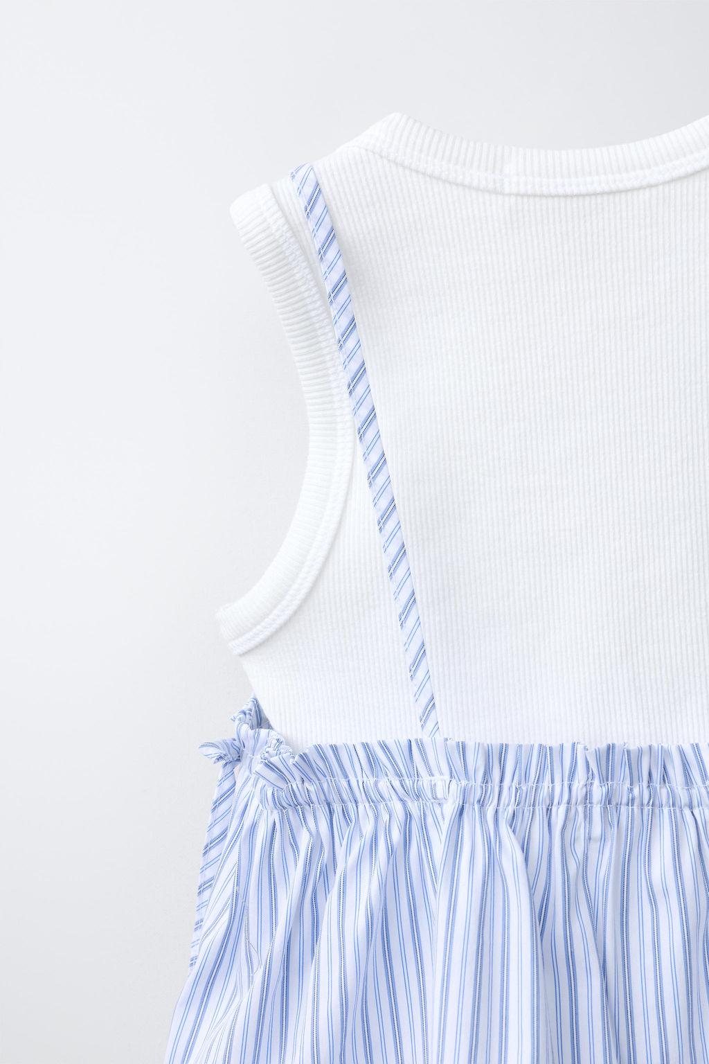TOP RAYAS CON CAMISETA RIB / Azul - Zara фото 7