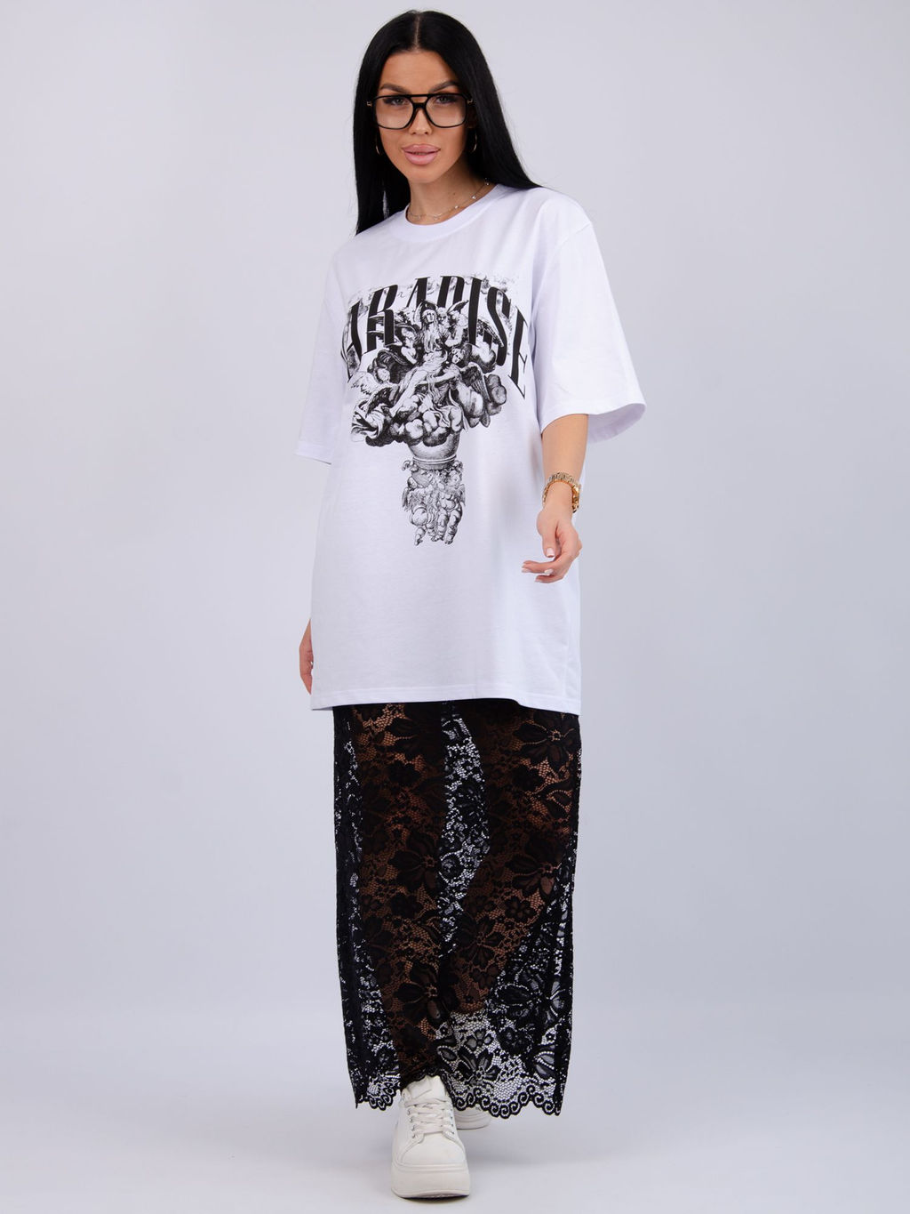 Костюм Монохром 2 чёрный, трикотаж - Малина фото 44