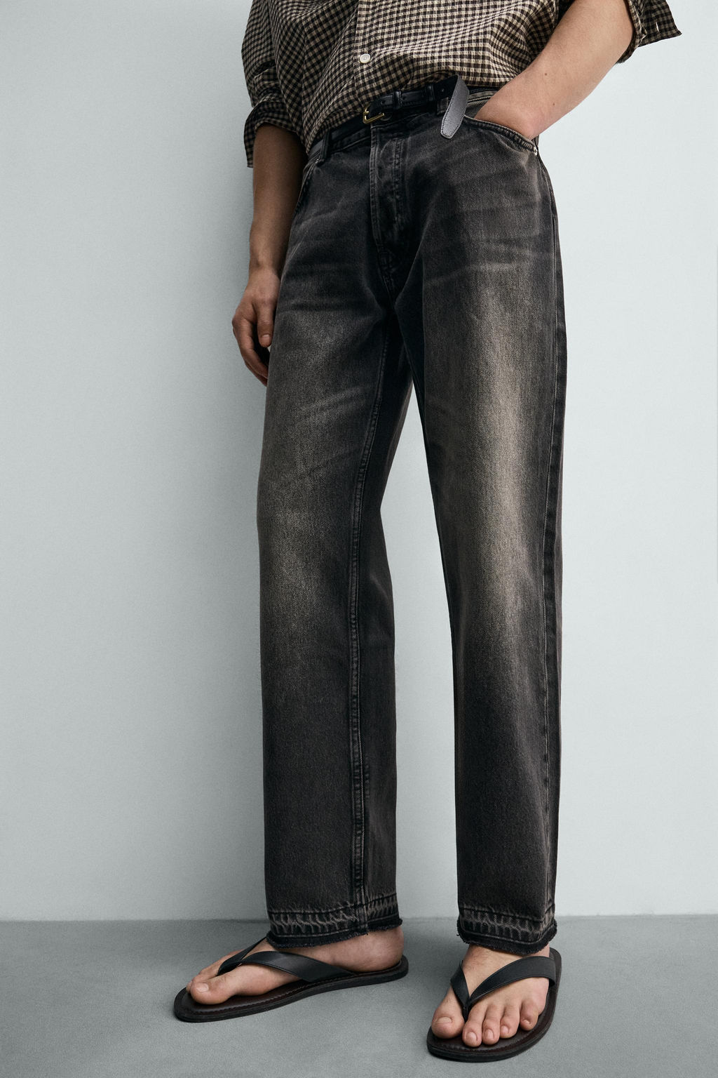 JEANS STRAIGHT FIT / Carb?n - Zara фото 5