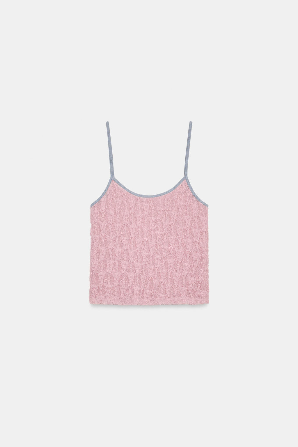 TOP TIRANTES ENCAJE / Rosa pastel - Zara фото 6