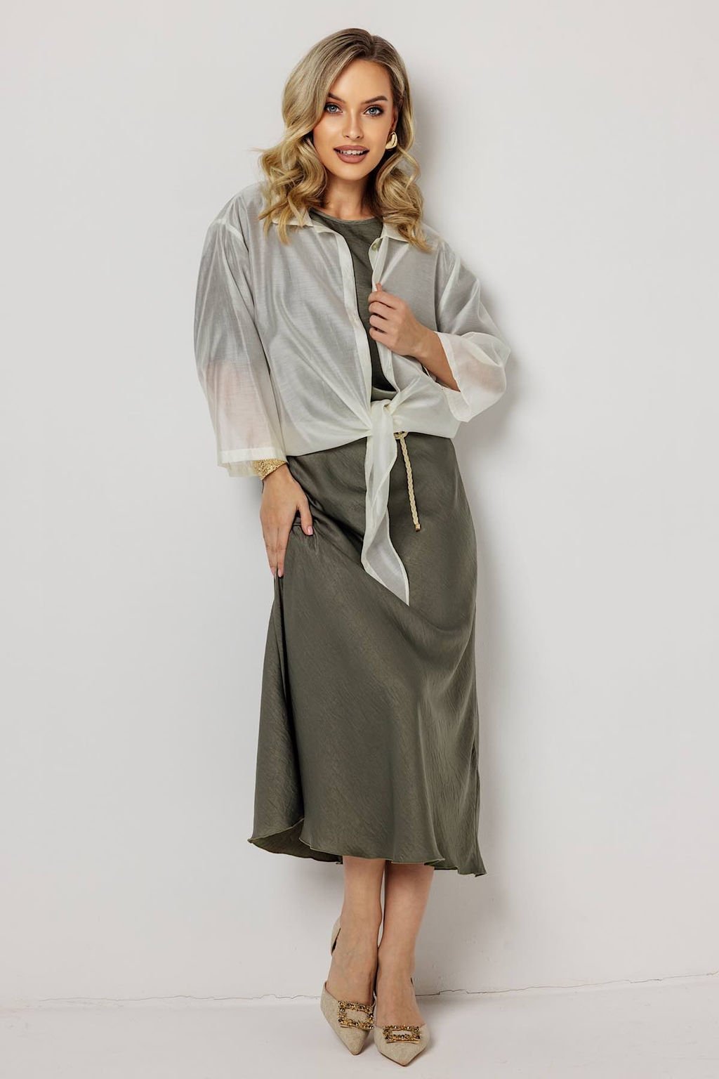 Юбка женская 198/05/Оливковый - Rise фото 4