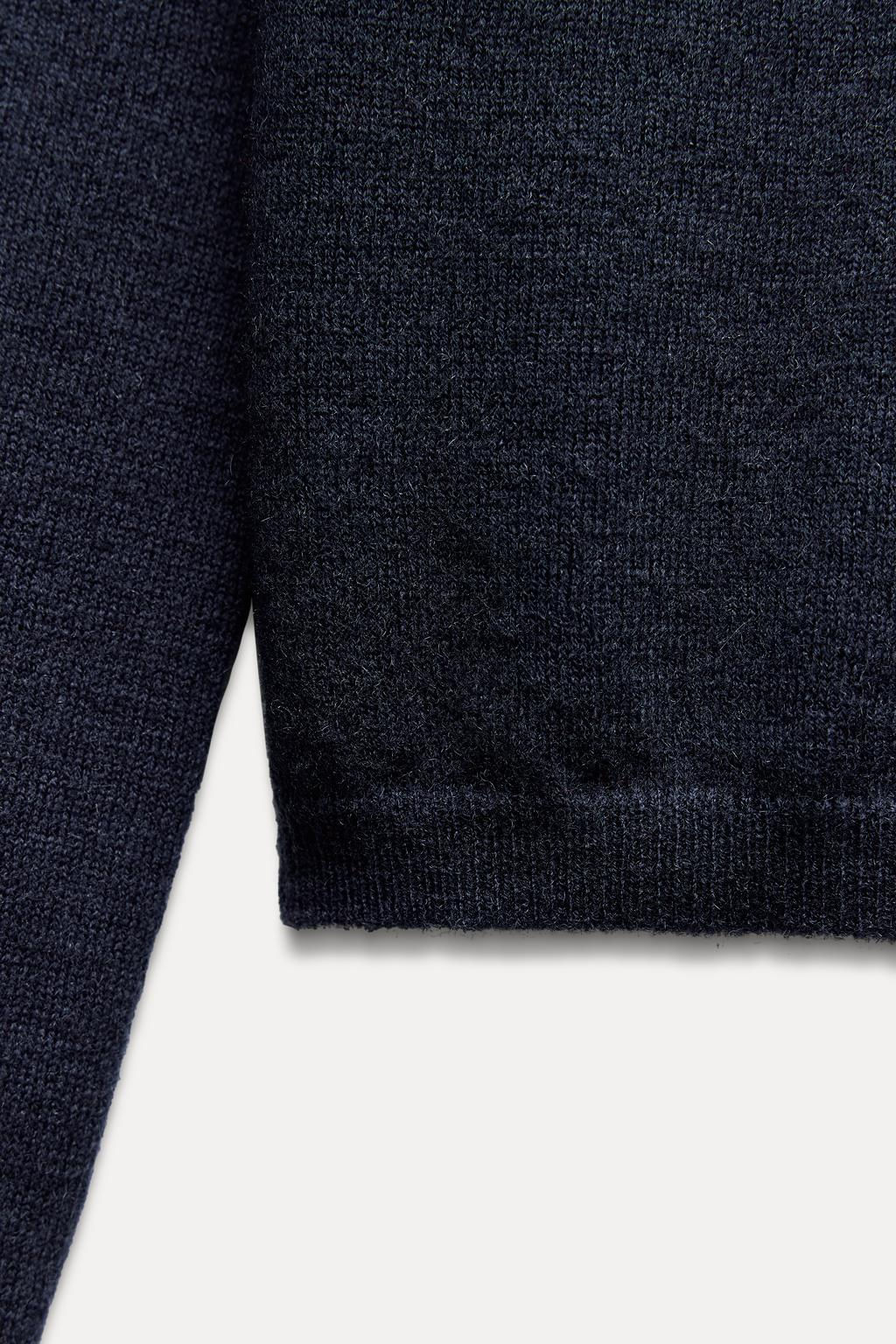 PLAIN 100% WOOL POLO SHIRT - Zara фото 8