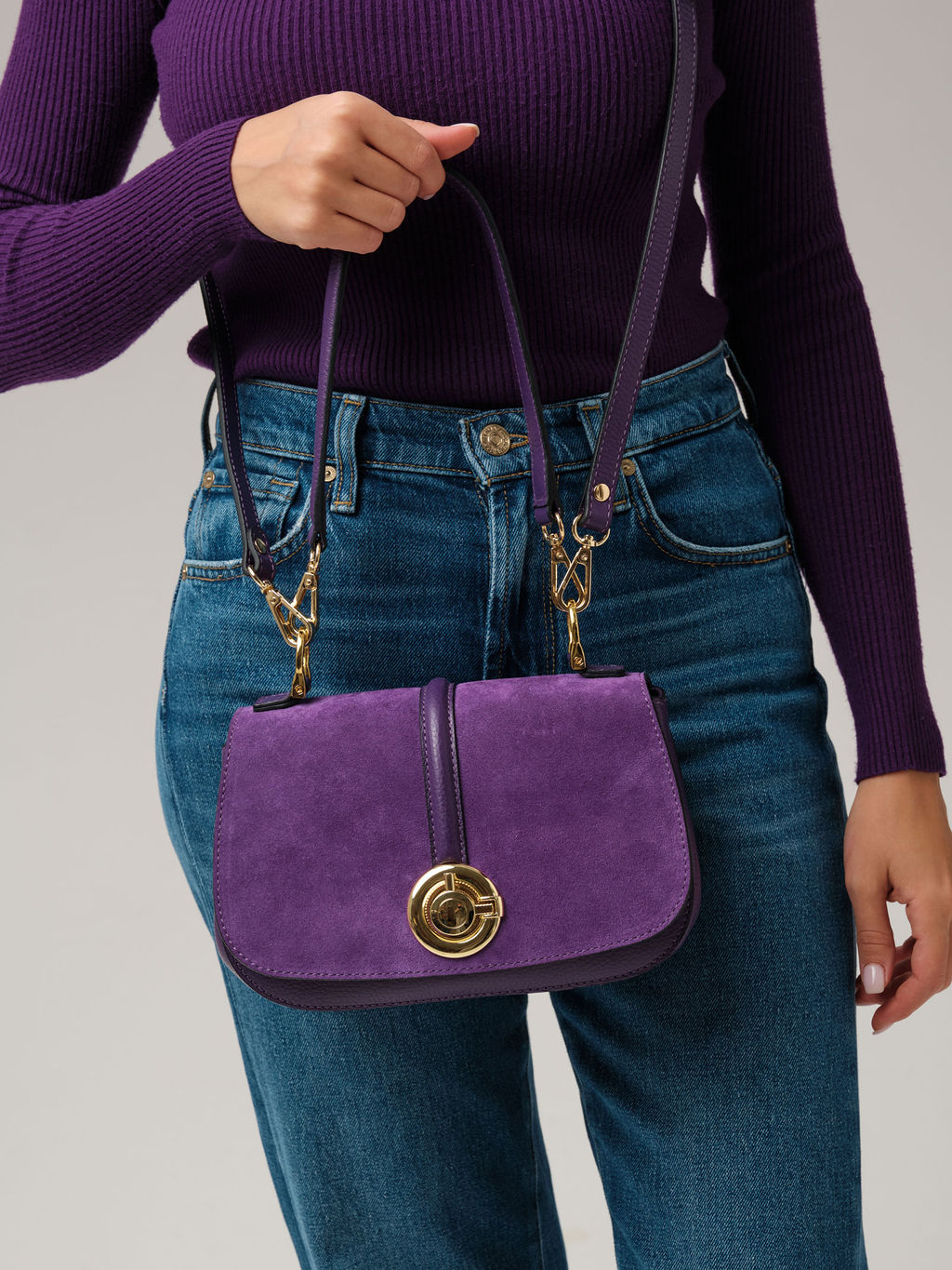 Кросс-боди сумка Azaro 30805 фиолетовая орхидея