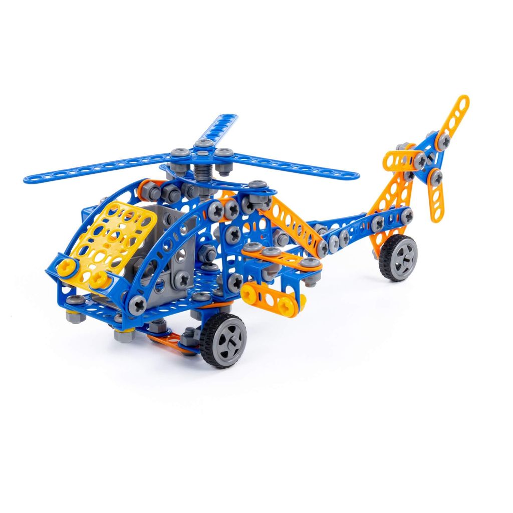 Конструктор Изобретатель - Вертолёт №2 (232 элемента) (в пакете) - Полесье фото 3