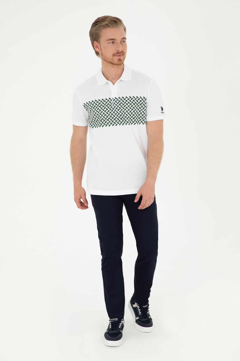 U. S. Polo Assn / Мужские темно-синие брюки из плотной ткани - U.s. polo assn фото 3