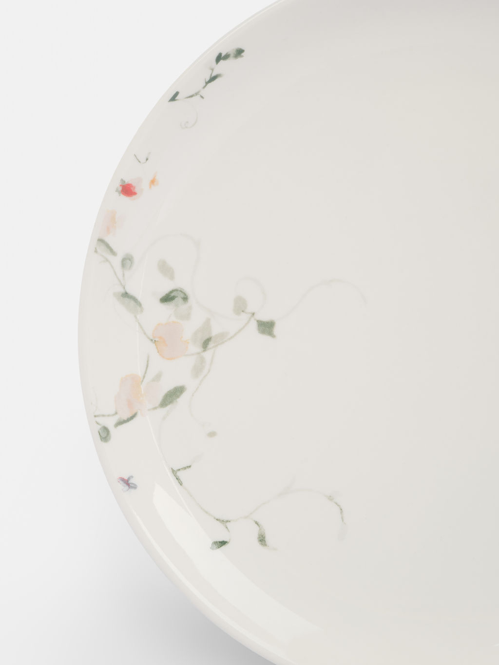 Тарелка закусочная, 21 см, 2 шт, фарфор N, белая, Цветы и листья, Primrose - Anna lafarg фото 6