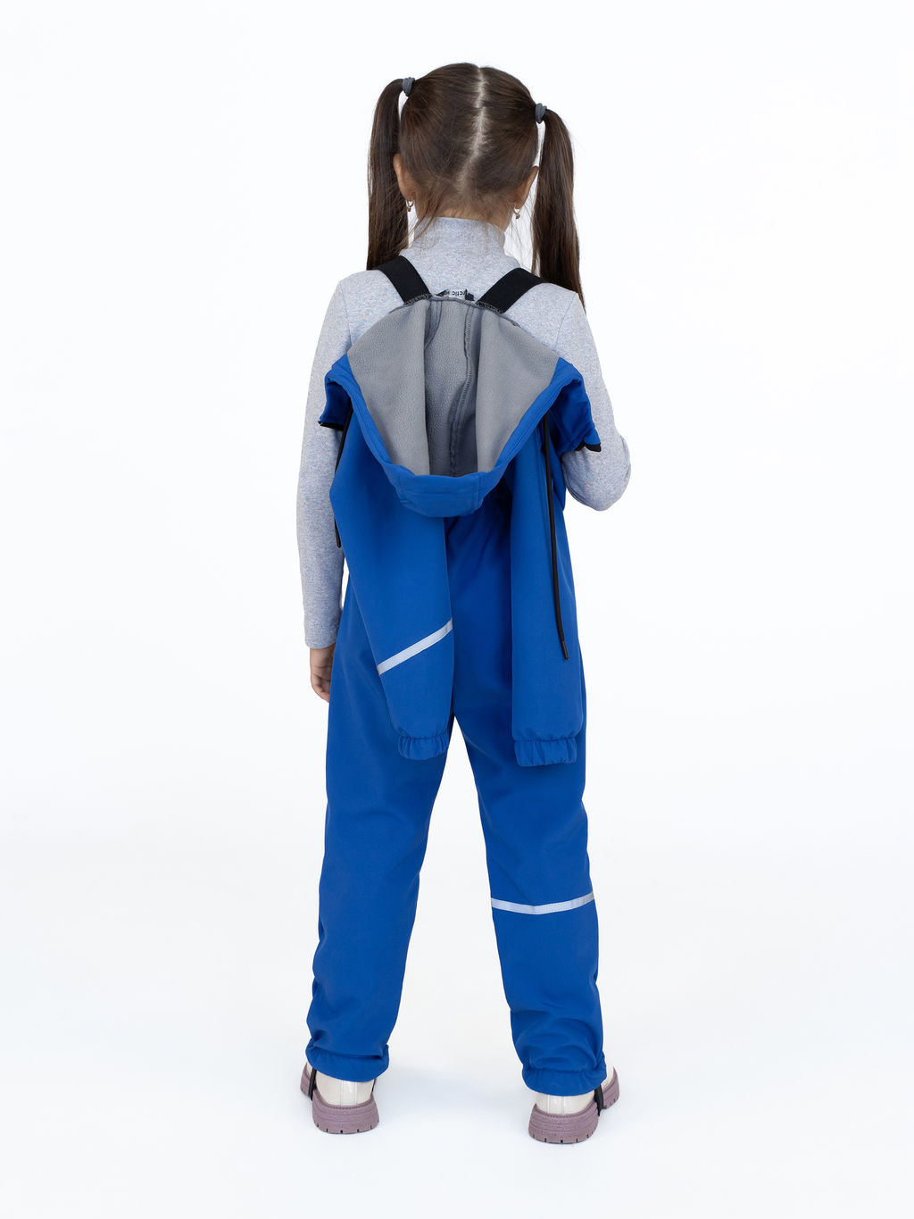 Комбинезон демисезонный из софтшелла зеленый - Arctic kids фото 6