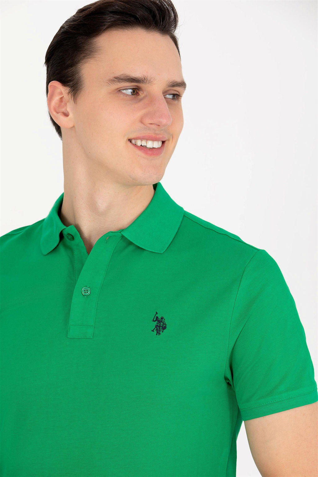 U. S. Polo Assn Мужская базовая футболка с воротником-поло Apple Green Green - U.s. polo assn фото 8