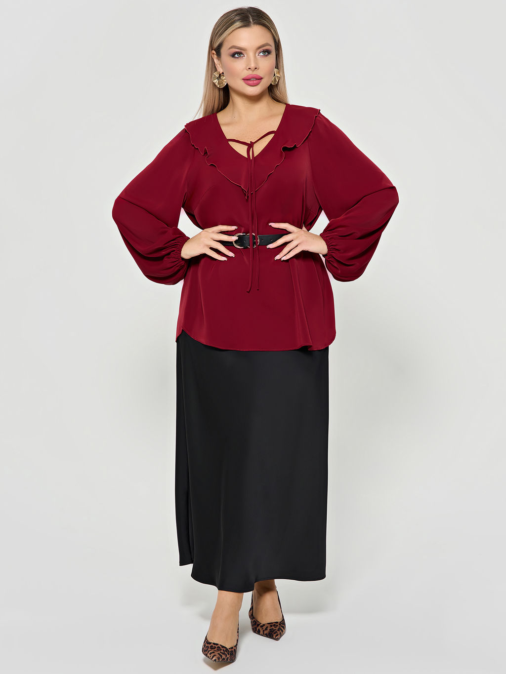 Блузка 0059-26 алый - Dora фото 158