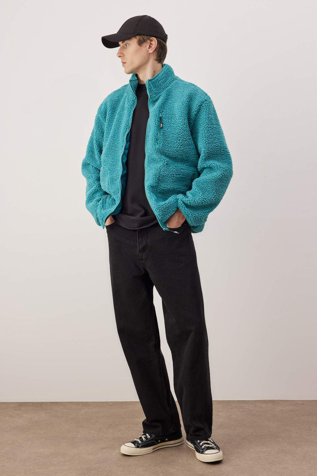 Limited Edition Ekru Regular Fit Welsoft Pelus Mont TMNAW24MO00032 - Trendyolmilla фото 10